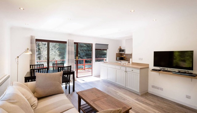 2 bedroom lodge with free WiFi and mountain view
