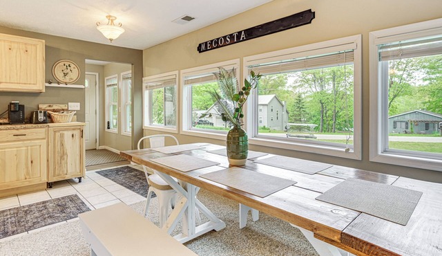 2 MI to the Lake: Mecosta Getaway With Fire Pit!