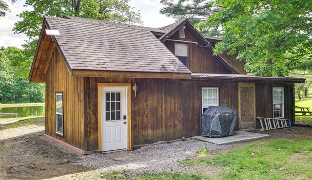 24-acre Finger Lakes Cabin w/Private Pond