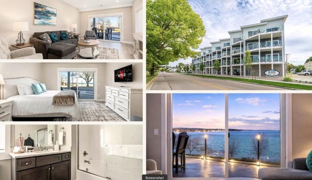 2BDR Lake View 1st Floor Condo steps to Beach 103E
