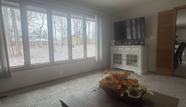 3-bedroom house with nice yard in Muncie + patio + plenty of parking