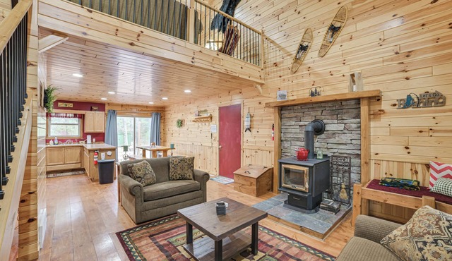 3 Mi to AuSable River! Forest Retreat w/Fire Pit