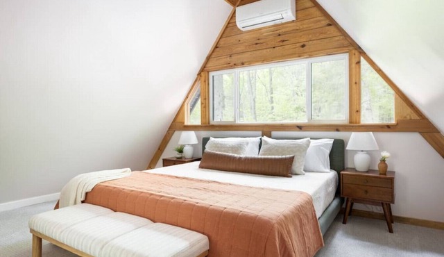 A cozy getaway nestled in the woods of Northern Michigan.