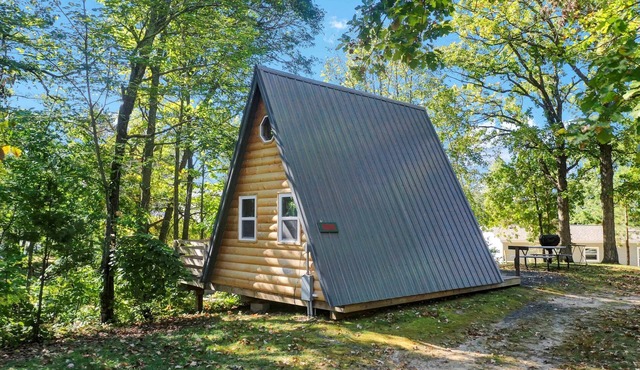 A-Frame Tiny House Tucked into the Northwoods