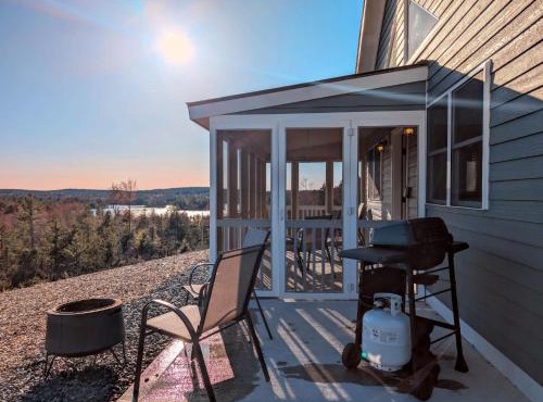 Acadia Sunset Fishing Cabin #3 family beach fire pit