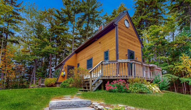 Appalachee Pond Waterfront Cottage | Decks, Sunroom, Dock with Kayaks & Canoe