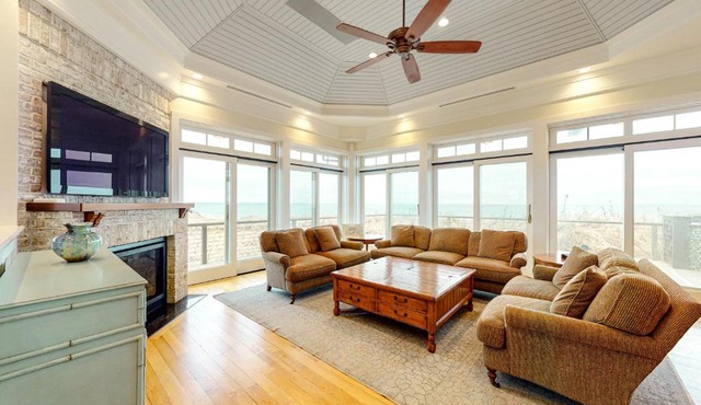 Beautiful Beachfront Five Bedroom Home