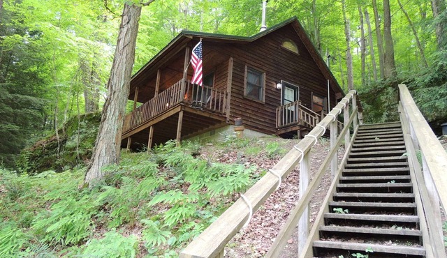 Boch Hollow Cabin surrounded by Hocking Hills Nature Preserve