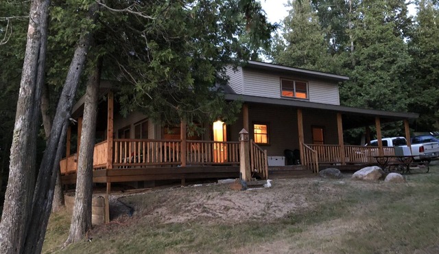 Cabin living with waterfront views!