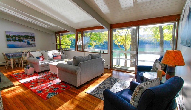 Coffee on your deck with a serene sunrise as you watch eagles soar