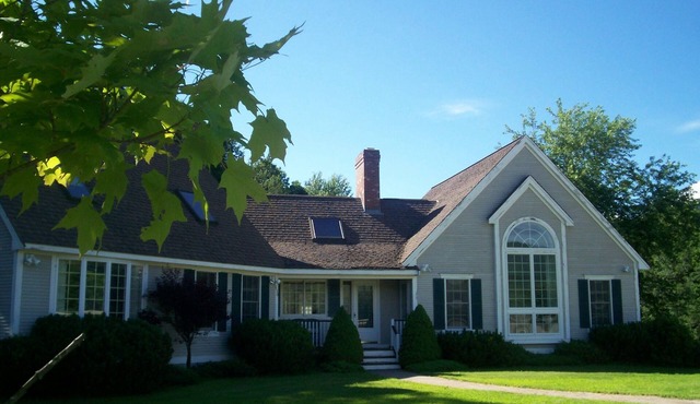 Cool off in the 1/2 mile frontage on the Sunday River! Spacious Bethel home.
