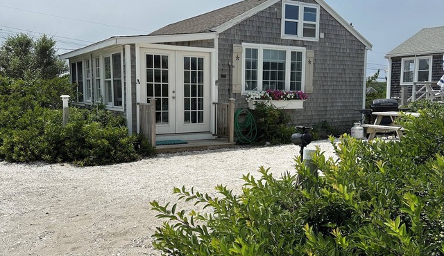 Cottage is on a PRIVATE BEACH shared between two houses.