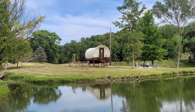 Covered Western Style Wagon at AOK Campground up to 6 persons