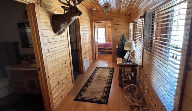 Cozy 3-bedroom cabin in tranquil Gillett with WiFi, AC