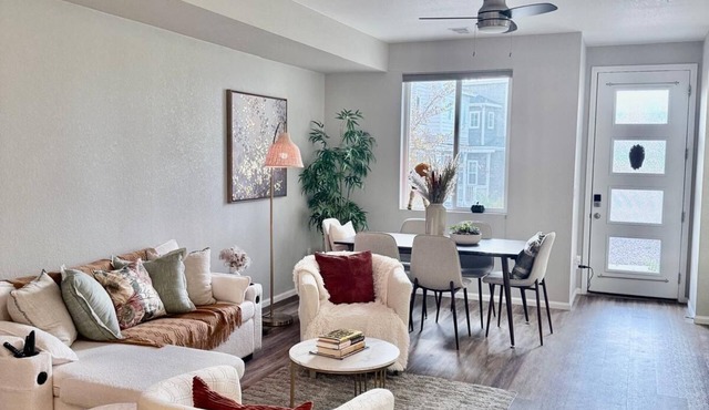 Cozy and peaceful 3-bedroom townhome in very quiet neighborhood.