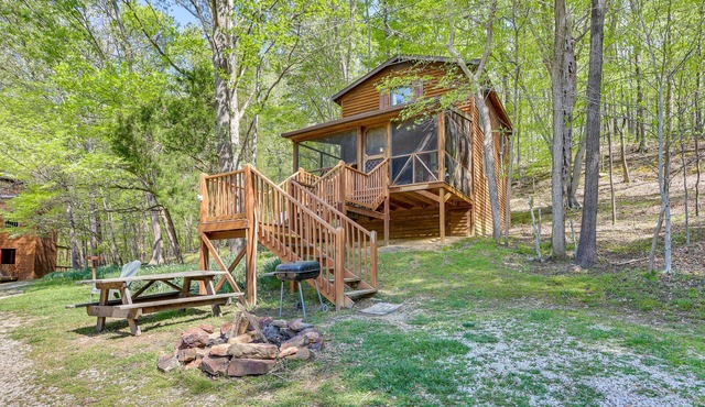 Cozy Indiana Cabin Rental w/Private Porch & Grill