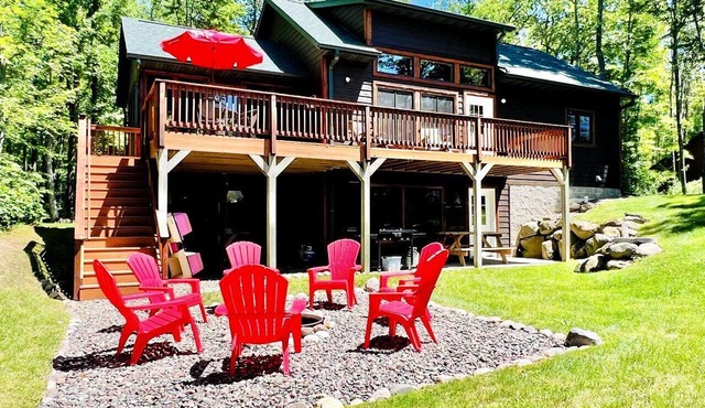 Cozy Lakefront Retreat with Game Room, Outdoor Living and Dock in Wisconsin