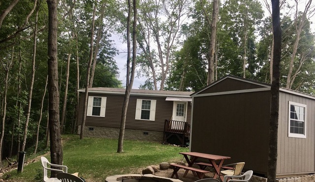 Cozy new home on ridgetop in the woods!