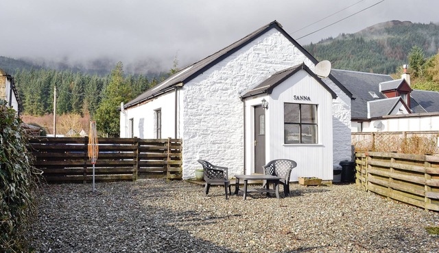 Detached cottage on the banks of Loch Long and the Firth of Clyde near Dunoon.