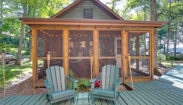Dock, Lake & Beach Access! St Germain Duplex Cabin