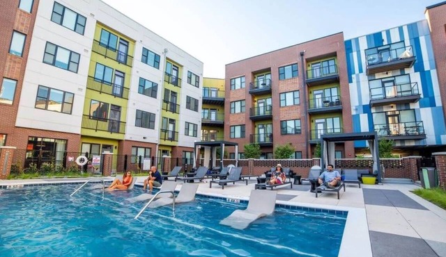 Downtown Indy Apartment w/Balcony, Pool & Parking