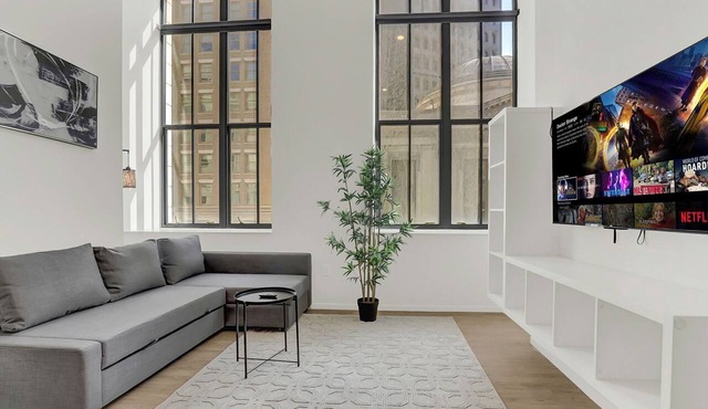 Downtown Loft Near Stadiums w/Gym. Pet-Friendly!