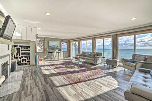 East Tawas Home w/Patio, Lake Huron On-Site