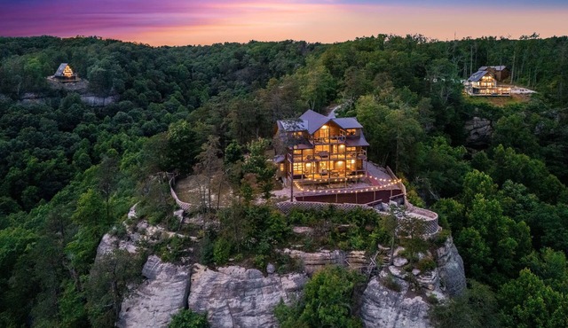 Fabulous immense lodge, sitting on top of the world, with breathtaking views