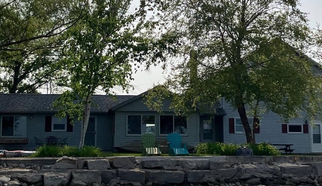 Family cottage on the water in Door County. Water toys for adults and kids.