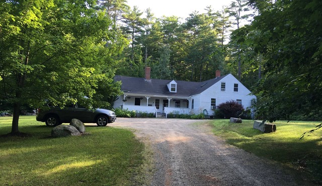 Family & dog friendly historic 4BR farmhouse near Sebago Lake w/boat launch!