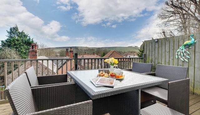 Family friendly holiday home with views to the Cheviot Hills.
