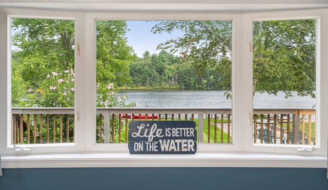 Fully Renovated all season lakefront Home with beautiful views all year round!