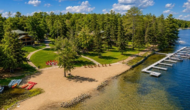 Gardenview Home w/Dock on the Whitefish Chain, Outdoor Pool, Pickleball & More