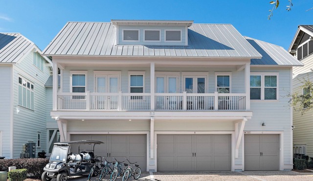 Golf Cart + Bikes Included Pet Friendly 30A Townhome Near The Big Chill