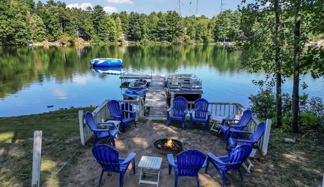 High Lake Hideaway: 5BR Retreat, Tramp, Winter Fun