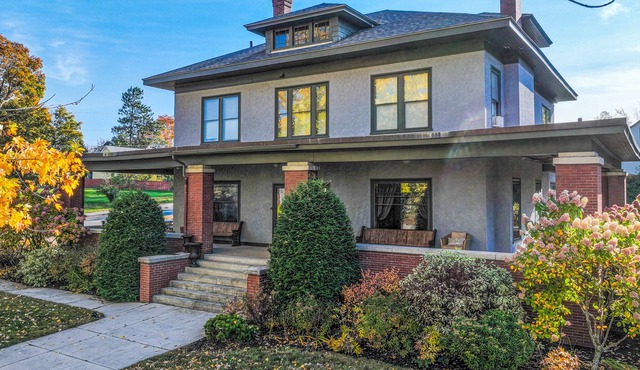 Historic Craftsman with period charm, covered porch, chef's kitchen, W/D & gym