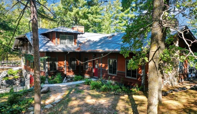 Historic Lodge on 48 Acres Overlooking Long Lake Updated for Accessibility