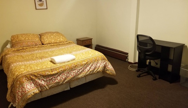 In-law suite basement apartment with private bathroom.