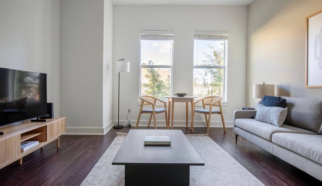 Inviting Alewife 2BR w/Gym & W/D, nr Red Line, by Blueground