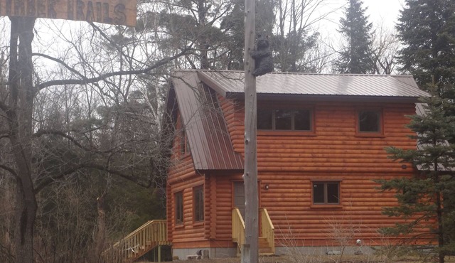 July bookings still avail.Log home min. from Slpng. Bear Dunes & Crystal Mt.