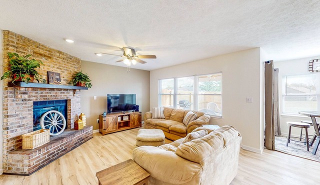 Laid-Back Indy Home with Patio, Grill, Firepit Area, Smart TVs - Dog-Friendly