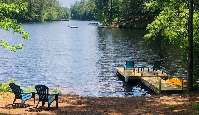 Lake Arrowhead lakefront retreat: beach, dock, boat, fish, relax, adventures
