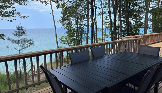 Lake Michigan Beachfront Home w/Private Beach & Sunset Views, Sleeps 15+