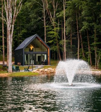 Lakefront Cabin with Hot Tub, Cold Plunge, Sauna