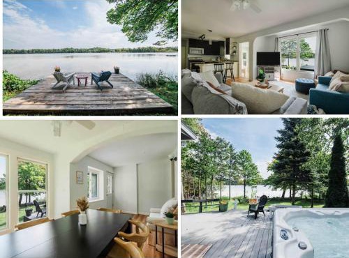 Lakefront Luxe Hideaway with Hot tub