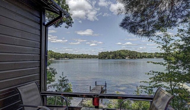 Lakefront one bedroom cabin with private dock
