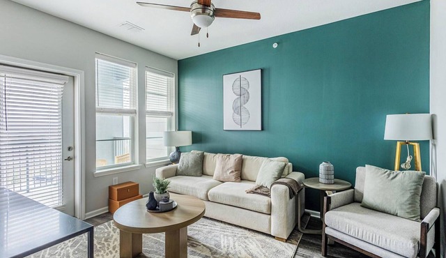 Landing | Modern 1BD, Gym, Yoga Studio