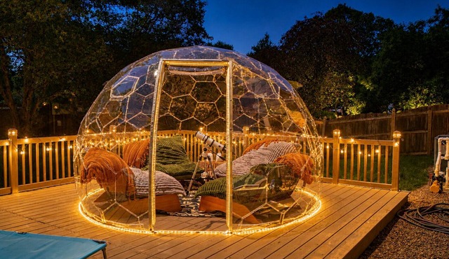 Luxury 5BR Sleeps 24, Dome, Pool, Sauna,Pets