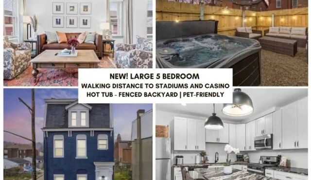 Luxury Home with Hot Tub! Walk to stadiums