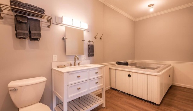 Luxury Hot tub Suite w/In-Room Hot Tub & King Bed 1BR, 1BA